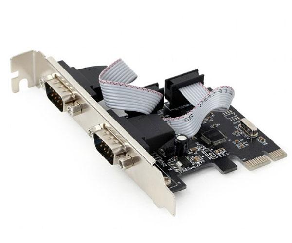 Tarjeta Pci express 2x Puertos Serie Db9 / Rs232 / Adaptador perfil bajo Gembird SPC-22