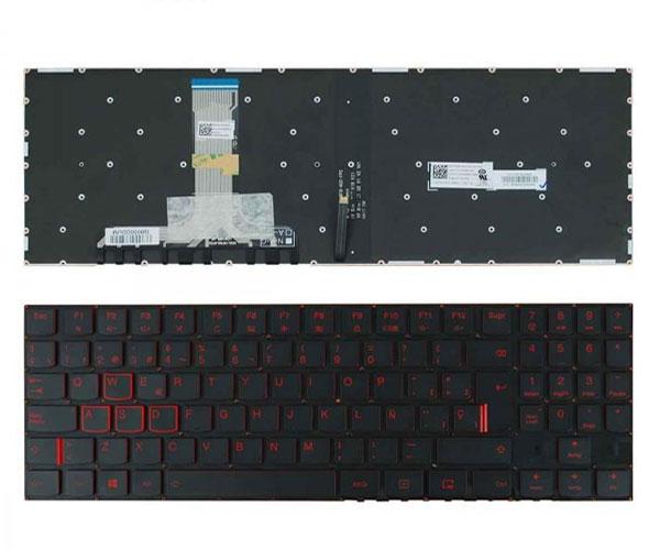 Teclado compatible para portátil LENOVO Y520 / Y530 / Y540 / R720 / R520-15ikb / Retroiluminado en rojo