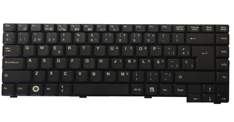 Teclado compatible para portátil FUJITSU Amilo pa2530/ pa2510 / pa2550