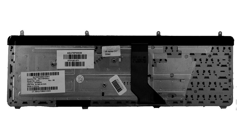 Teclado compatible para portátil HP dv7-2000/ dv7-2200 / dv7-3000 negro - Imagen 2
