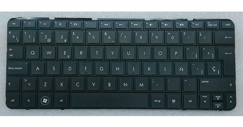 Teclado compatible para portátil HP/Compaq Mini 110-3500 series / 210-2000 series / 210-3000 / 110-3600