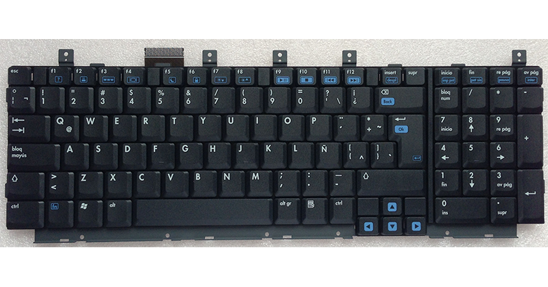 Teclado compatible para portátil HP dv8000 negro