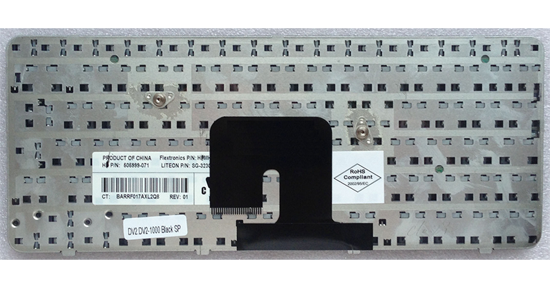 Teclado compatible para portátil HP dv2 series/dv2-1000 series negro - Imagen 2
