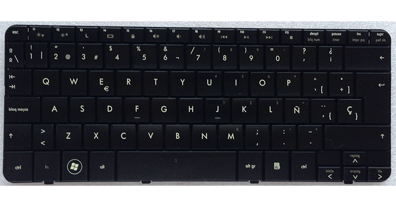 Teclado compatible para portátil HP dv2 series/dv2-1000 series negro
