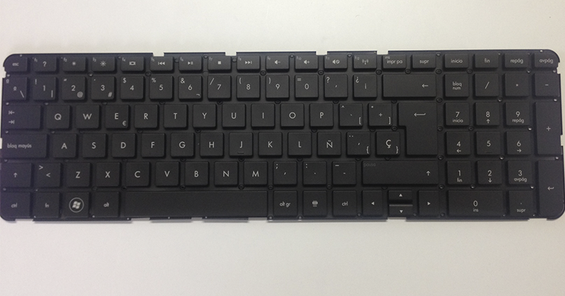 Teclado compatible para portátil HP dv7-4000 sin marco