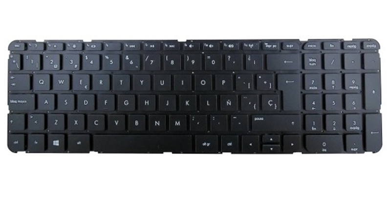 Teclado compatible para portátil HP Pavilion sleekbook 15-b sin marco win8