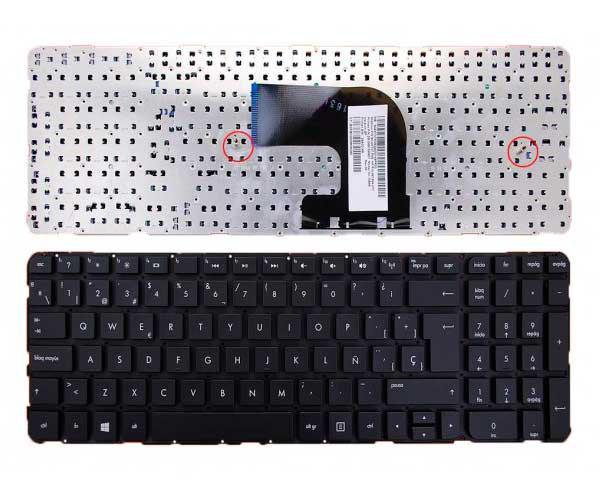 Teclado compatible para portátil HP dv6-7000 sin marco negro
