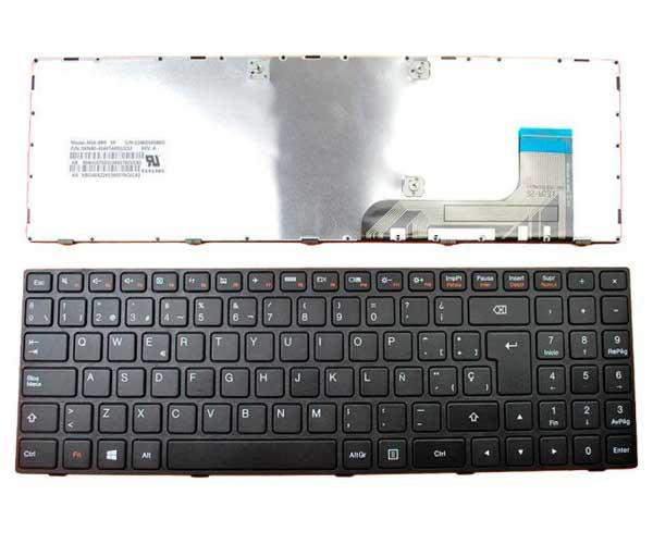 Teclado compatible para portátil LENOVO IdeaPad b50-10 / 100-15 / 100-15iby / frame negro / win 8
