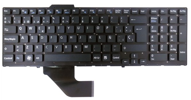 Teclado compatible para portátil SONY Vaio vpcf / vpcf11 / vpcf12 / vpcf13