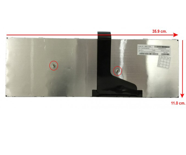 Teclado compatible para portátil TOSHIBA Satellite s50 / l50-a / s50-a / Marco negro - Imagen 2