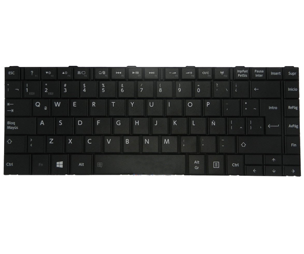 Teclado compatible para portátil TOSHIBA c40 / c40d / c40t / c45 negro