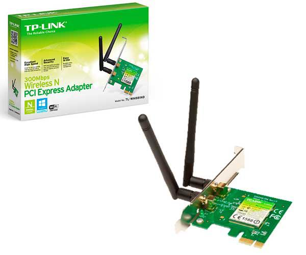 Tarjeta de red PCI-E Wifi TL-WN781ND 150mb 1 Antenas desmontables TP-Link