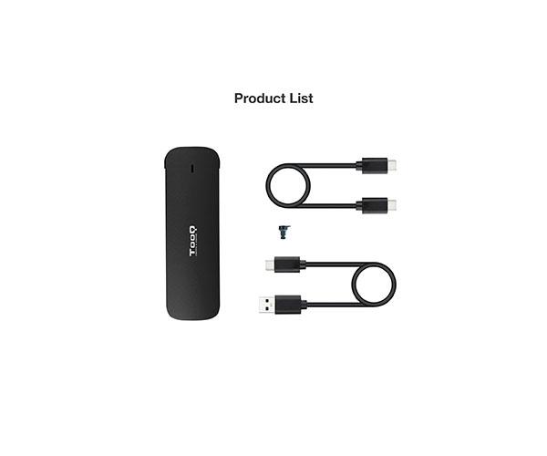 Caja externa SSD M.2 NVMe PCIe Type-C 3.1 Gen2 / Tooq / Aluminio / Negra / TQE-2201B - Imagen 6