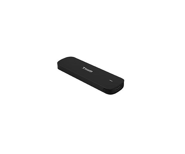 Caja externa SSD M.2 NVMe PCIe Type-C 3.1 Gen2 / Tooq / Aluminio / Negra / TQE-2201B