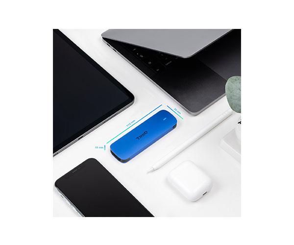 Caja externa SSD M.2 NVMe PCIe Type-C 3.1 Gen2 / Tooq / Aluminio / Azul / TQE-2201BL - Imagen 5