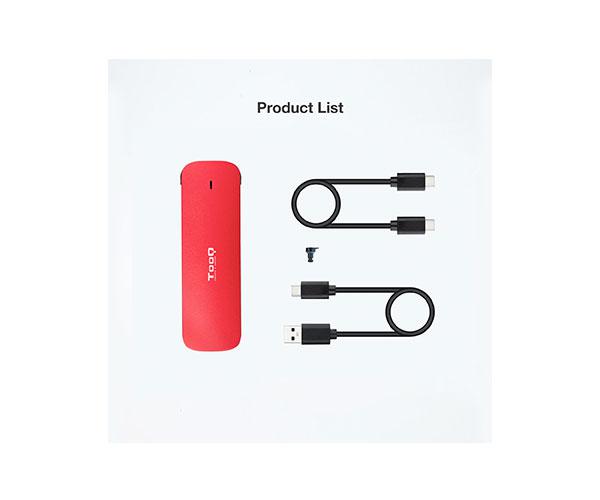 Caja externa SSD M.2 NVME PCIe Type-C 3.1 Gen2 / Tooq / Aluminio / Roja / TQE-2201R - Imagen 6