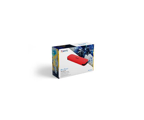 Caja externa SSD M.2 NVME PCIe Type-C 3.1 Gen2 / Tooq / Aluminio / Roja / TQE-2201R - Imagen 7