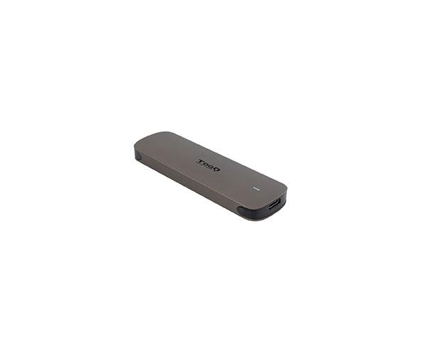 Caja externa SSD M.2 NGFF Type-C 3.1 Gen1 / Tooq / Aluminio / Marrón / TQE-2202BR