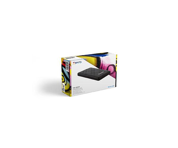 Caja externa 2.5 USB 3.1 Gen 1 / Sata / Tooq / 9.5mm / Led Verde / TQE-2500B - Imagen 4