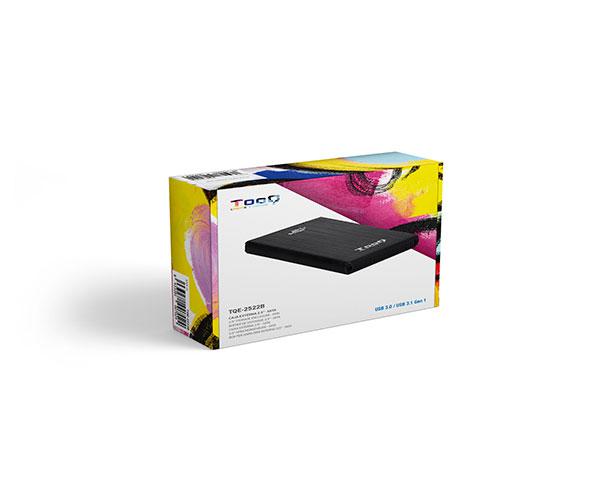 Caja externa aluminio 2.5 USB 3.1 Sata Tooq Negra 9.5mm TQE-2522B - Imagen 6