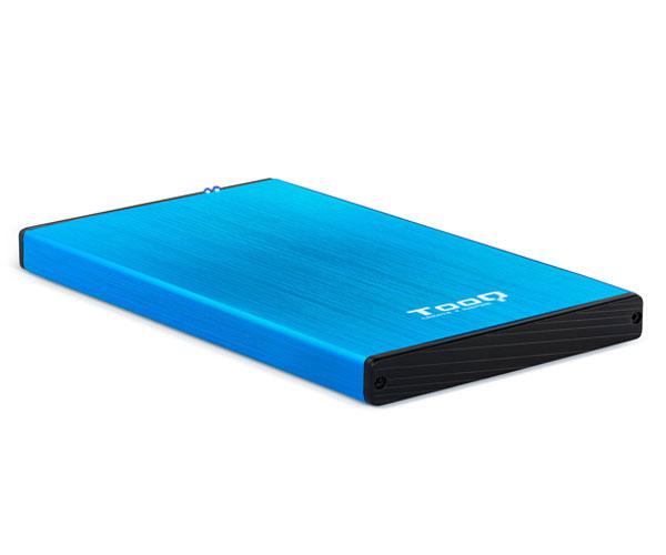 Caja externa aluminio 2.5 USB 3.1 Sata Tooq Azul 9.5mm TQE-2527BL