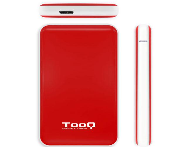 Caja externa 2.5 USB 3.1 gen1 sata Tooq / Rojo / 9.5mm / TQE-2528R - Imagen 2