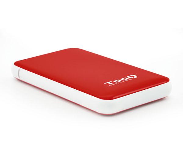 Caja externa 2.5 USB 3.1 gen1 sata Tooq / Rojo / 9.5mm / TQE-2528R