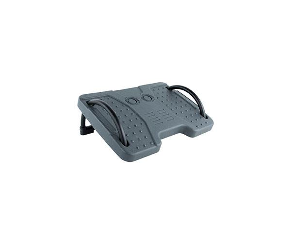 Reposapies Tooq / Ajustable en inclinación / Goma antideslizante / Gris / TQFR0601-G