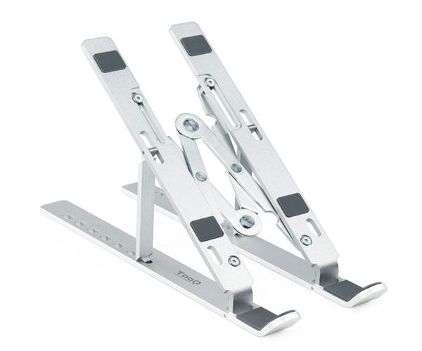 Soporte aluminio plegable para portatil Hasta 15 Tooq TQLRS0033-AL / 7 niveles de altura / Tablets / Movil" - Imagen 2