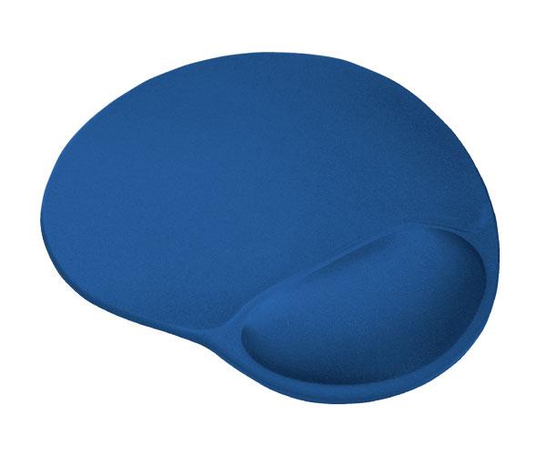 Alfombrilla con reposamuñecas bigfoot gel Azul / base antideslizante / superficie Microfibra / Trust / 20426