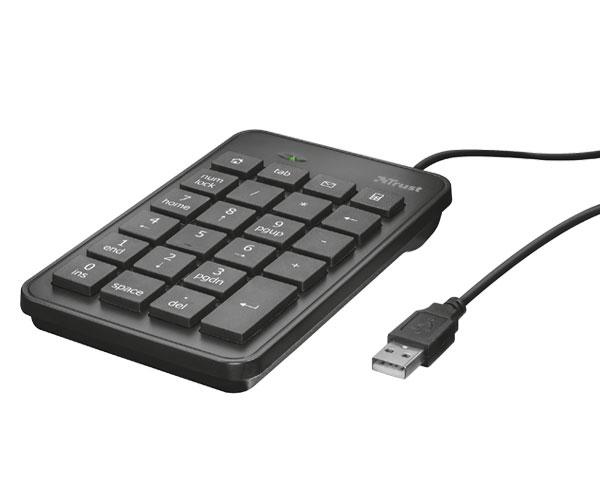 Teclado numerico Trust Xalas Usb / Ambidiestro / 23x Teclas perfil bajo / 5x Teclas Multimedia / Negro - Imagen 3