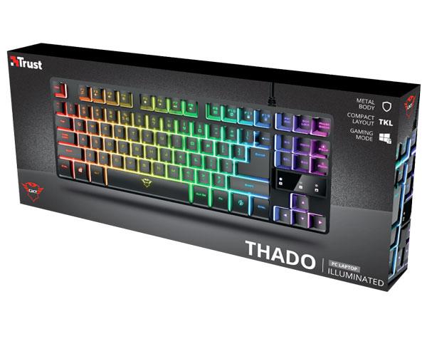 Teclado Trust Gaming Thado Gxt 833 / Metalico TKL / Iluminacion LED / 12 teclas multimedia / Compatible Videoconsolas - Imagen 6