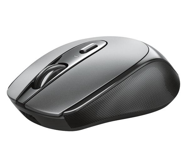 Raton inalámbrico Recargable Usb-C Trust Zaya Negro / 1600 Dpi / 4 Botones / Ambidiestro / 23809