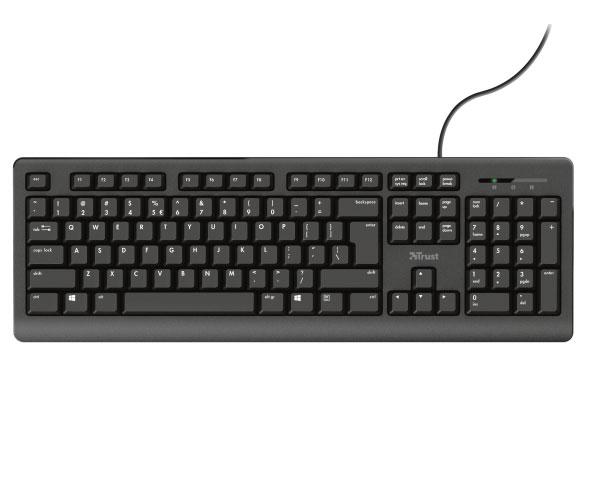 Combo Teclado + Raton USB Trust TKM-250 / Silencioso / Resistente a liquidos / Negro - Imagen 2