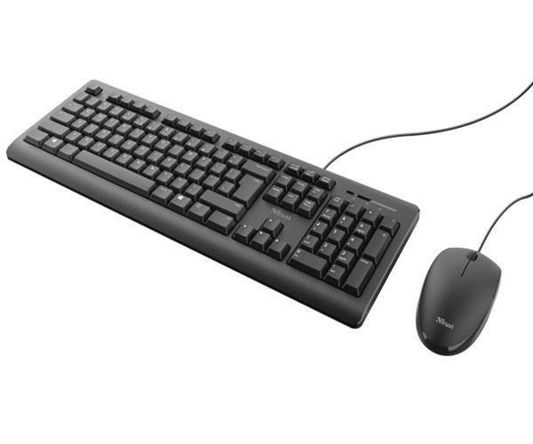 Combo Teclado + Raton USB Trust TKM-250 / Silencioso / Resistente a liquidos / Negro - Imagen 4