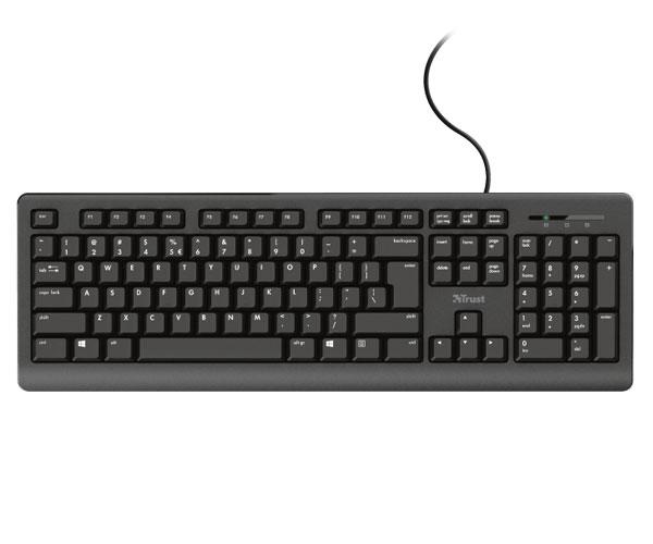 Teclado multimedia Usb Trust TK-150 / Tamaño compacto / Teclado Silenciado / Resistente a derrames - Imagen 2