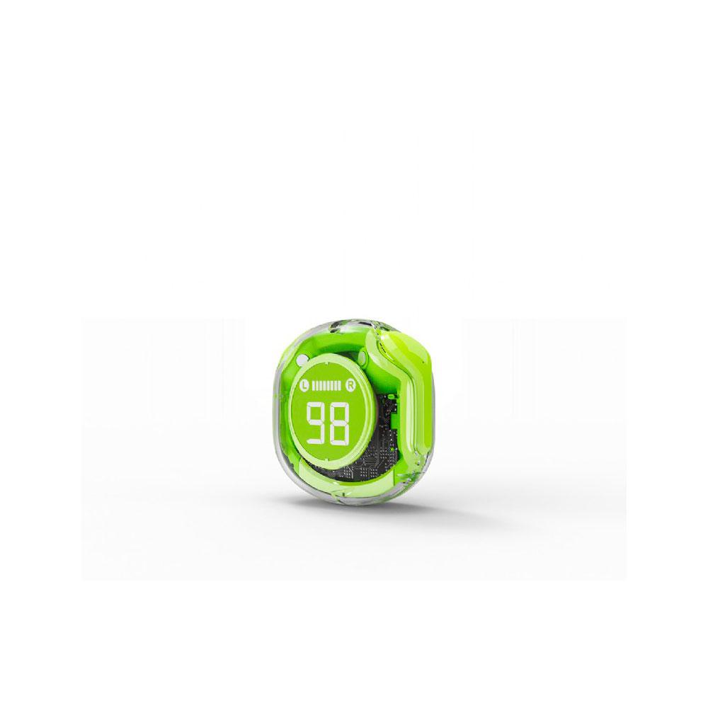 Auriculares Bluetooth 5.4 Gembird / Verde / Tws / Indicador de carga / TWST-01-G