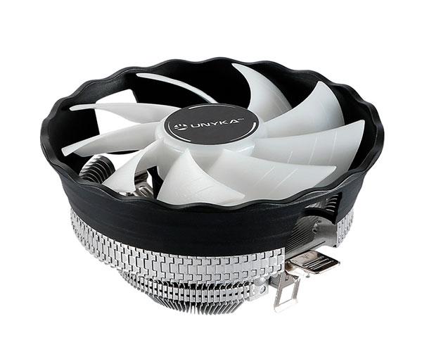 Ventilador Cpu Unykach Jotun DF / RGB / Base Aluminio / Perfil bajo / Fan 120mm / MultiSocket 1700 - Am4 532023 - Imagen 2