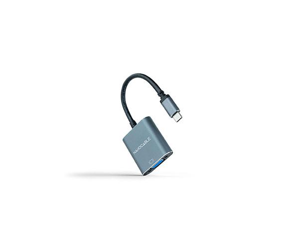 Conversor Type-C a VGA / 10cm / Aluminio-Gris / 10.16.4101-g
