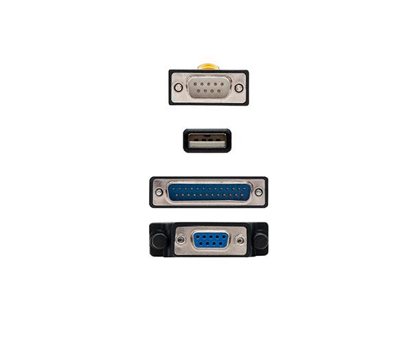 Cable USB a Serie Rs232 M/M+ Adaptador Paralelo Db9 a Db25 H/M / 1.8m / Nanocable 10.03.0002 - Imagen 2