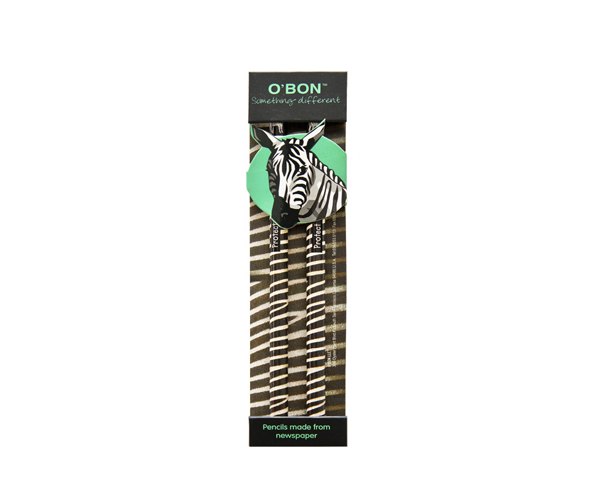 Lapiz OBON Pack 2 unid. Zebra