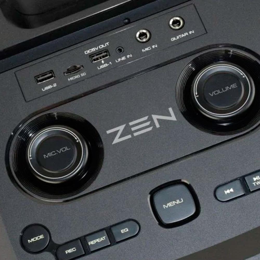 Altavoz Bluetooth 5.0 ZEN RINGS / 600W PMPO / Iluminacion RGB / FM / Micro SD / 1x Microfono inalambrico / 5500Mah - Imagen 5