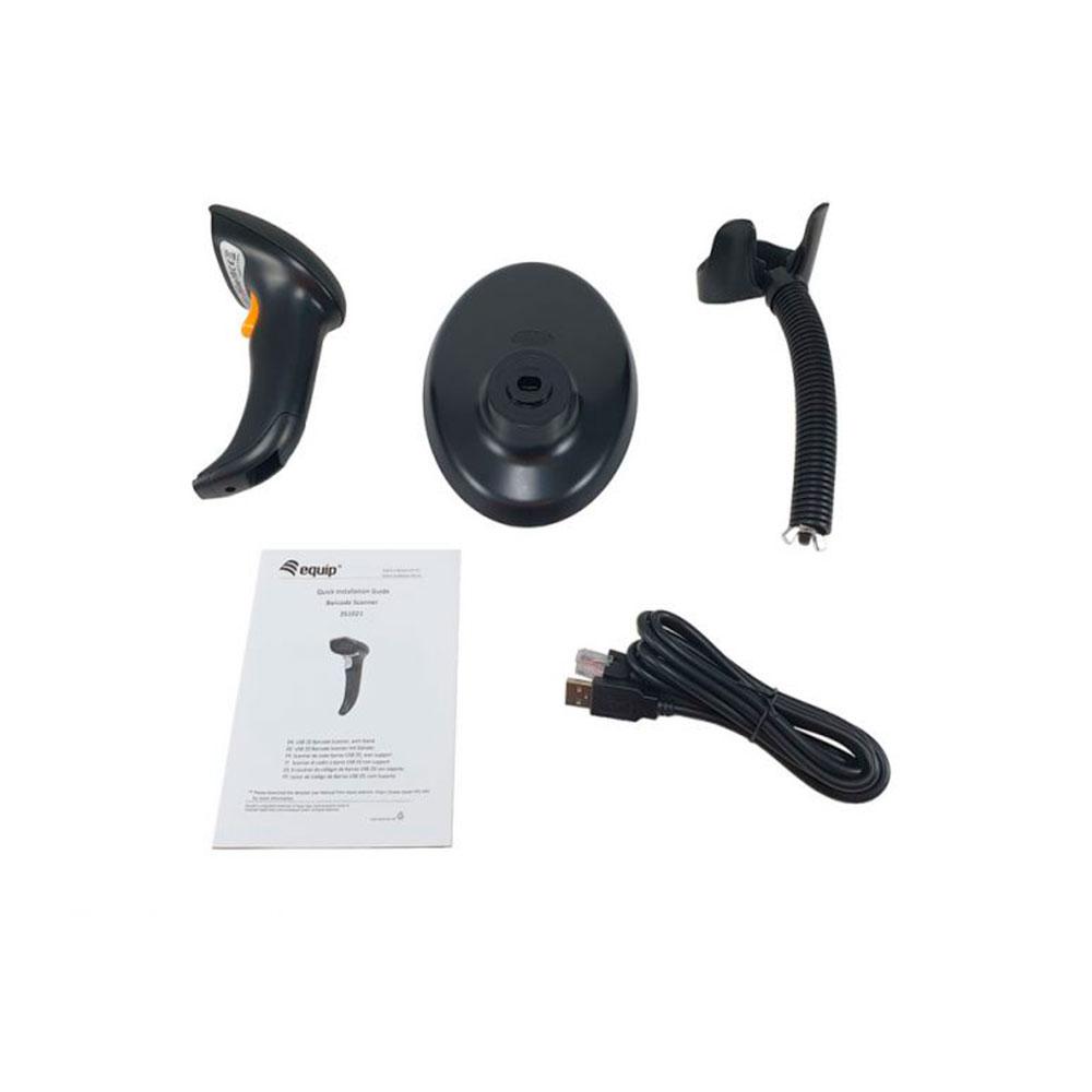 Lector codigo de barras laser Equip / 1D-2D-QR / Usb / Negro / 351021 - Imagen 3