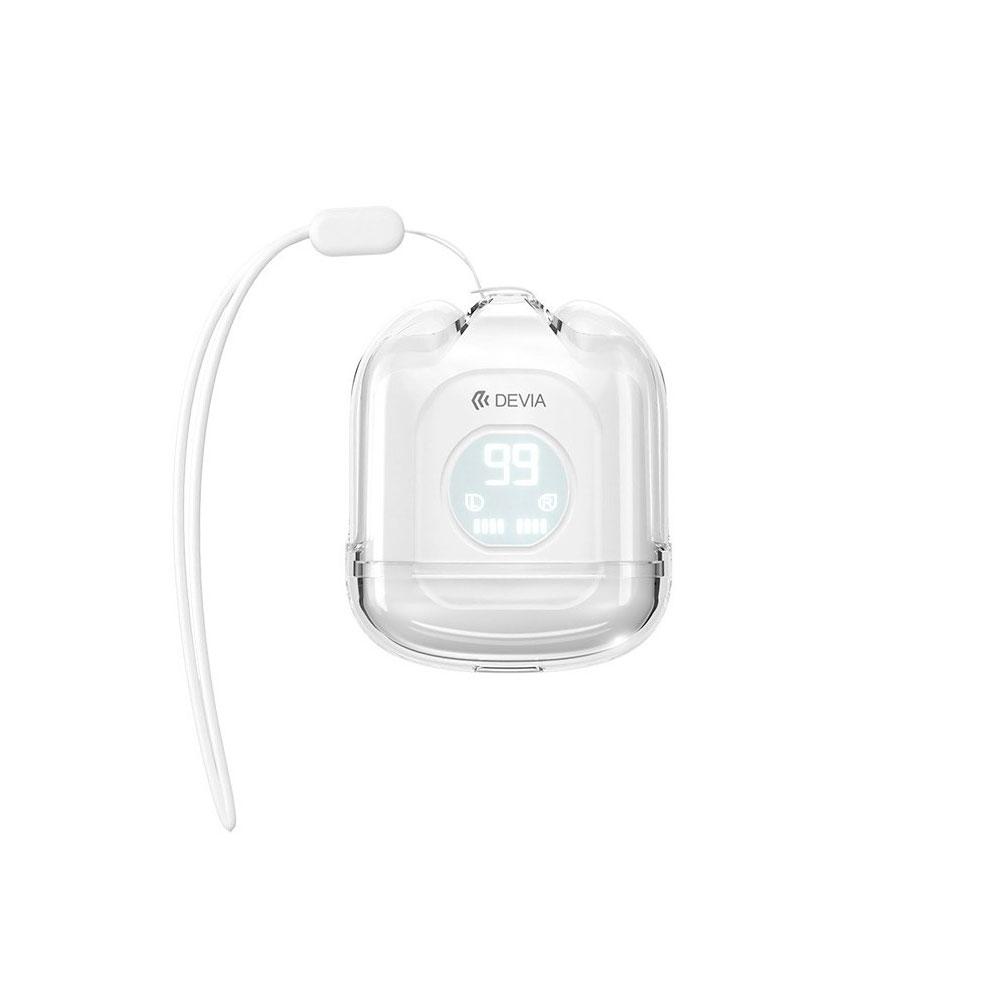 Auricular inalámbrico Devia Smart M6 / TWS / Bt 5.3 / 250 mAh / Blanco