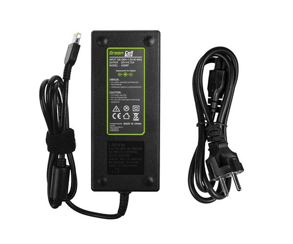 Cargador para portátil Lenovo 135W 20V 6.75A Conector rectangular GREENCELL / AD68P - Imagen 3