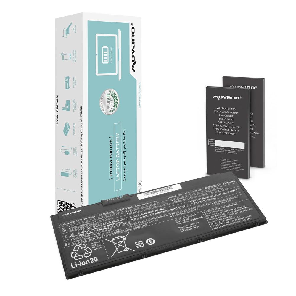 Batería compatible para portátil FUJITSU U758 14.4V 3490mAh Movano