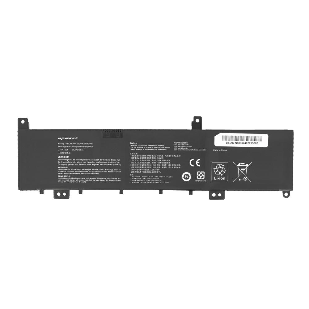 Batería compatible para portátil ASUS C31N1636 11.4V 4100mAh Movano - Imagen 5