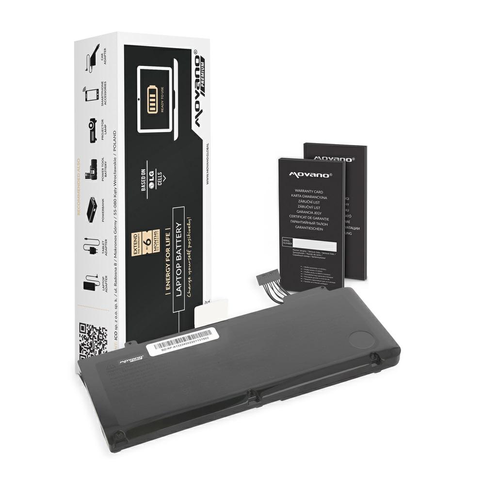 Batería compatible para portátil APPLE A1322, A1278 (2009/2010/2011) 10.95V 58Wh Movano Premium