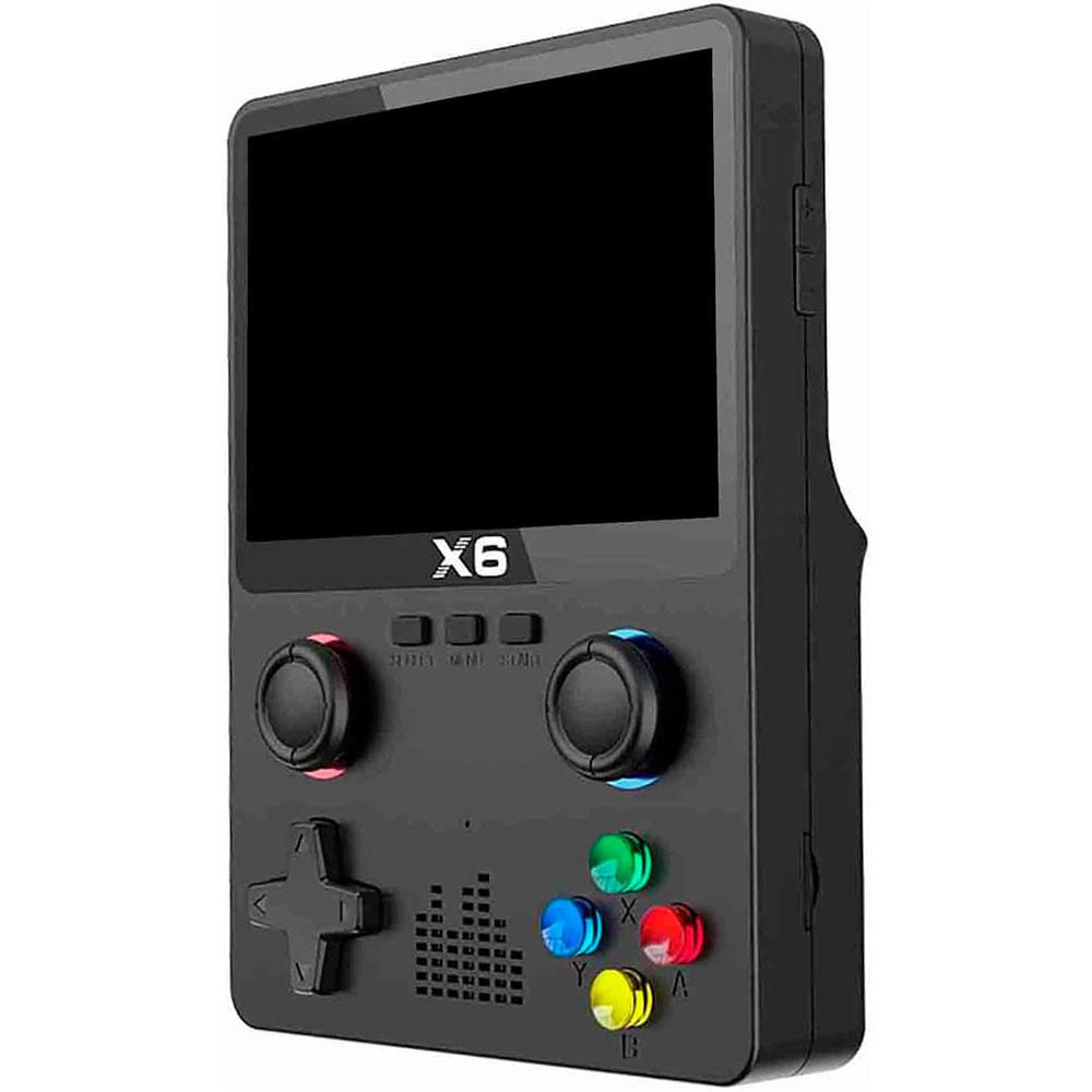 Consola Portátil Juegos Retro X6 / 11 simuladores / Pantalla IPS 3,5 / Negra" - Imagen 2