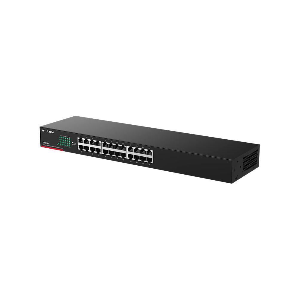 Switch 24p 10/100/1000 Gigabit No gestionable IP-COM / Carcasa metálica / G1024G - Imagen 2